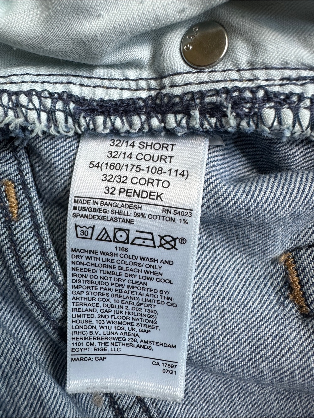 Gap Women's Blue Loose High Rise Denim Jeans Size 32/ 14S - Picture 9 of 9